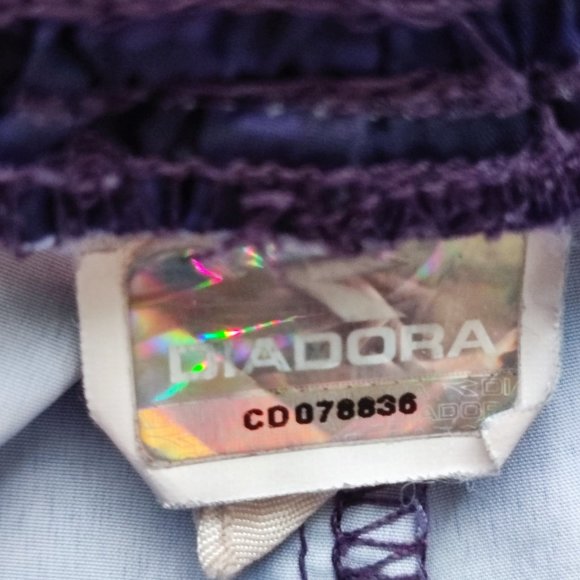 Diadora athletic short purple women's waist 15.5" - Picture 5 of 6